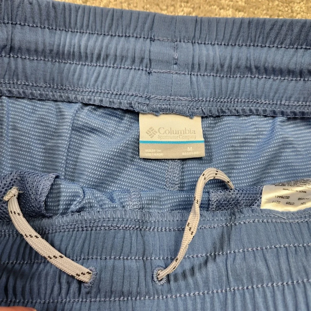 Columbia PFG Pants Men Medium Uncharted Joggers Stretch Woven Blue Outdoor NEW